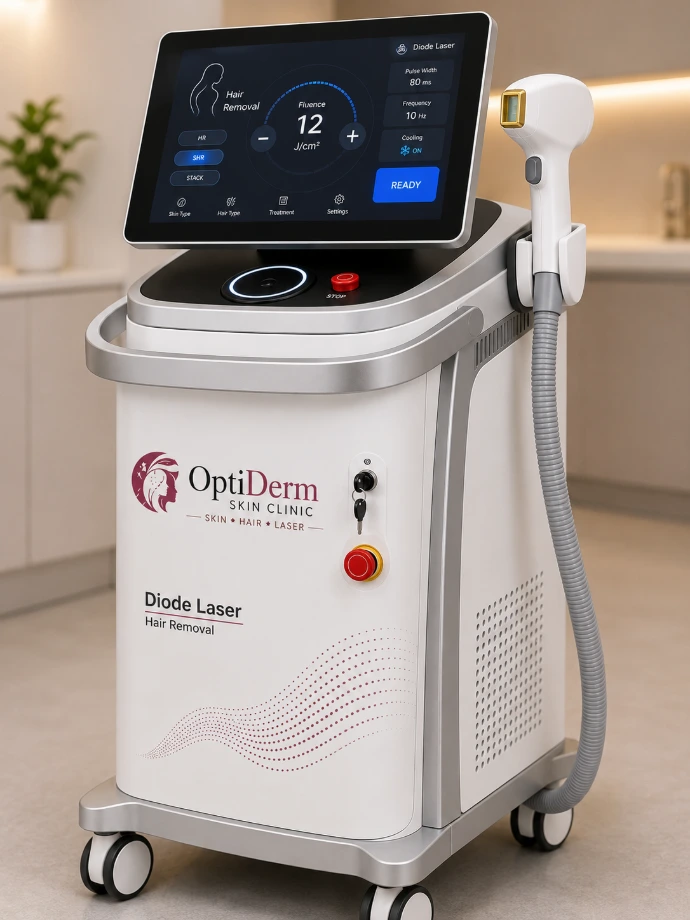 OptiDerm diode laser hair removal machine
